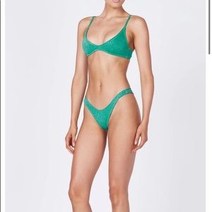 triangl maia jaded sparkle bikini bottoms